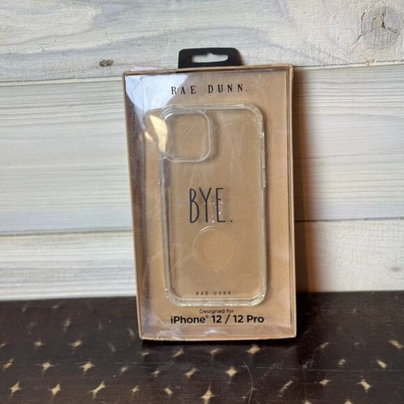 Rae Dunn‎ Bye iPhone 12 / 12 Pro Clear Phone Case New in Box - Picture 1 of 1